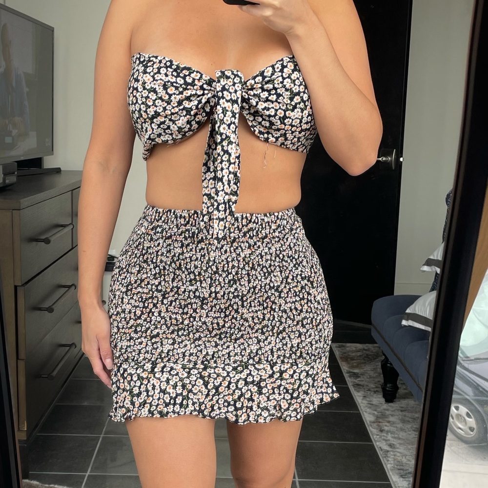 Cute floral 2 piece set for summer